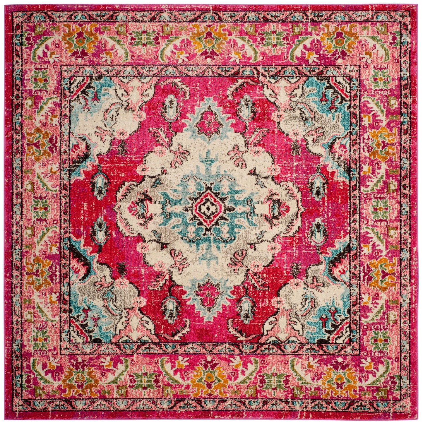 Tapis SAFAVIEH Monaco Océane Boho à médaillon vieilli