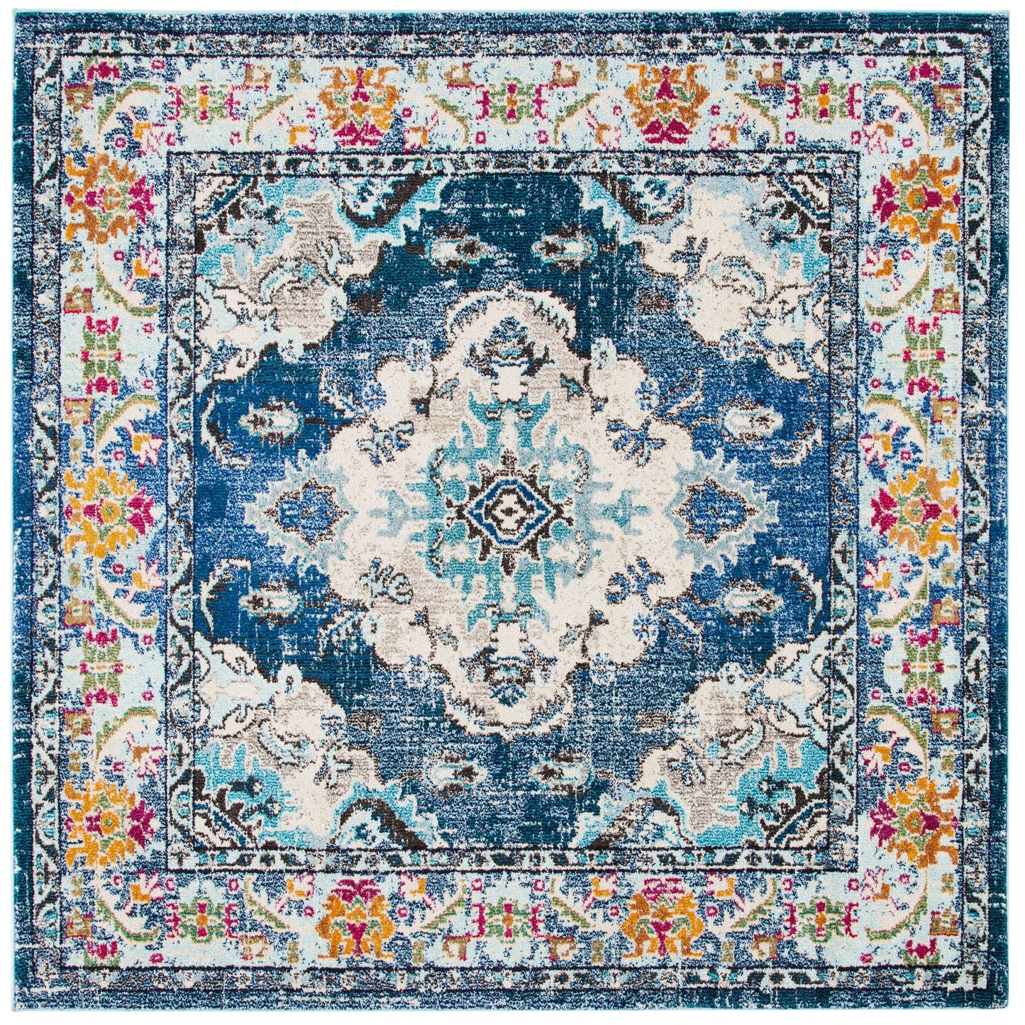Tapis SAFAVIEH Monaco Océane Boho à médaillon vieilli