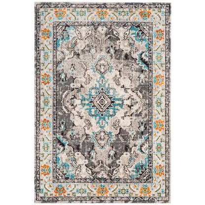 Tapis SAFAVIEH Monaco Océane Boho à médaillon vieilli