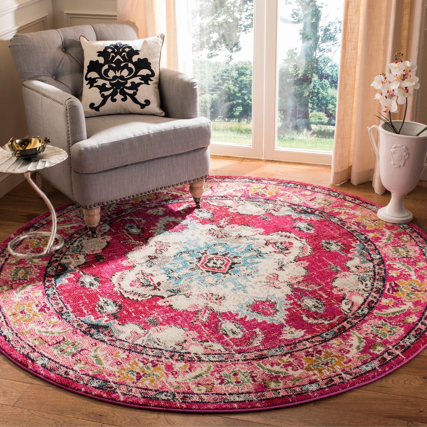 Tapis SAFAVIEH Monaco Océane Boho à médaillon vieilli