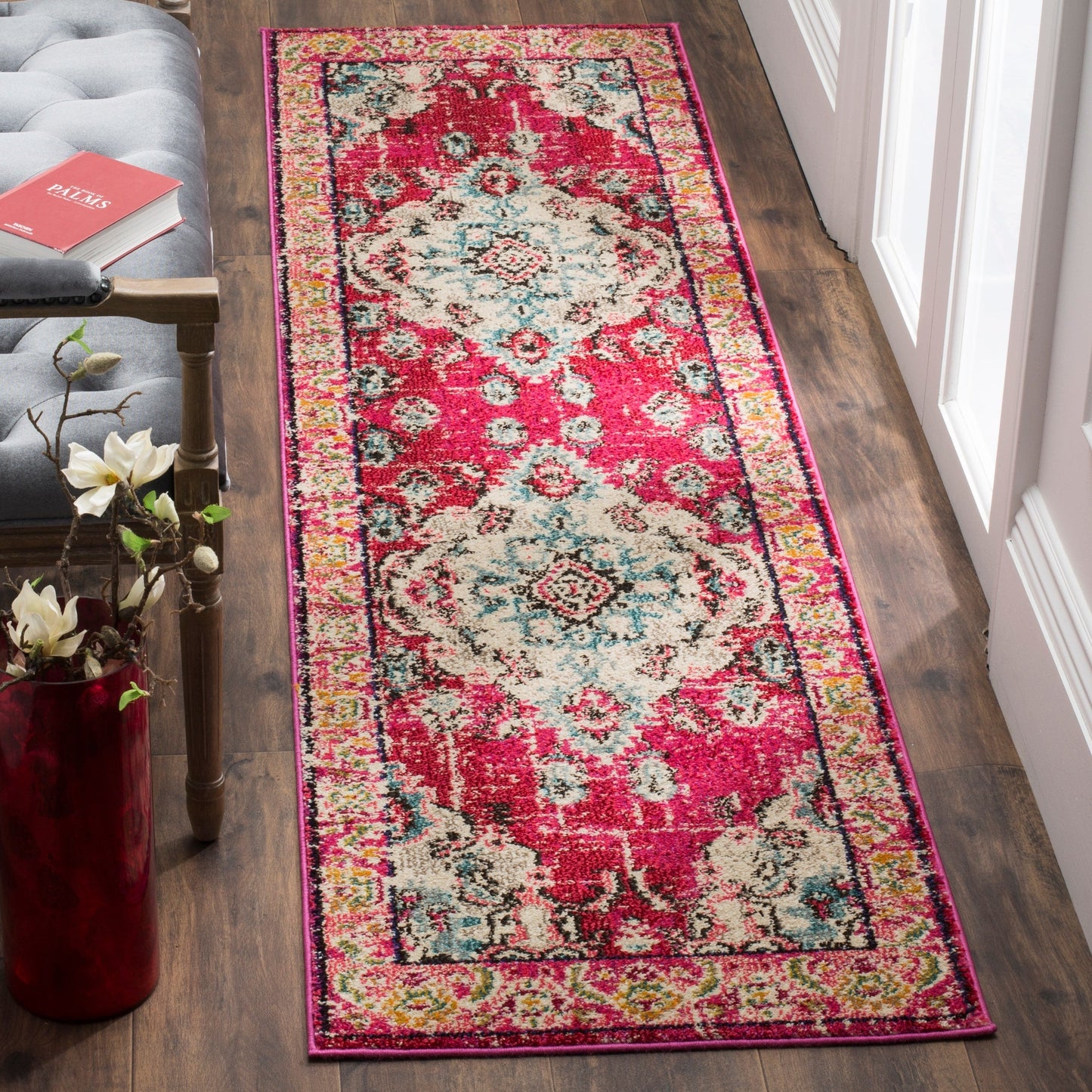 Tapis SAFAVIEH Monaco Océane Boho à médaillon vieilli