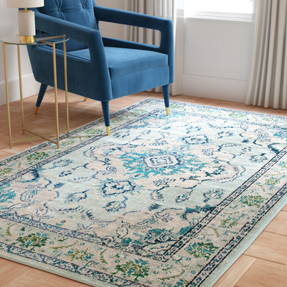 Tapis SAFAVIEH Monaco Océane Boho à médaillon vieilli