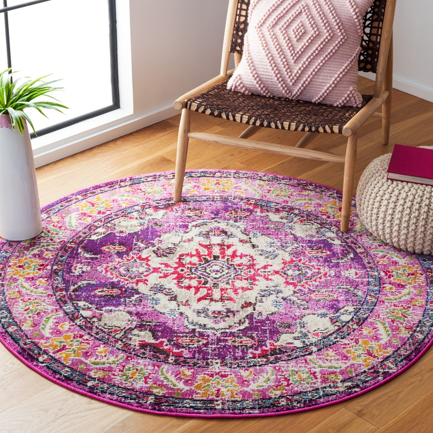 Tapis SAFAVIEH Monaco Océane Boho à médaillon vieilli