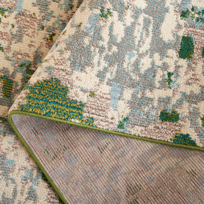 Tapis SAFAVIEH Monaco Panna Boho Abstrait Moderne Aquarelle