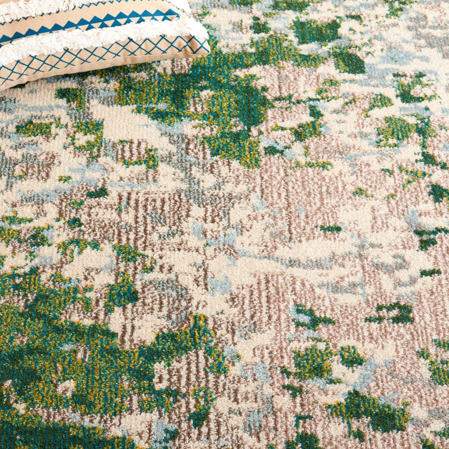 Tapis SAFAVIEH Monaco Panna Boho Abstrait Moderne Aquarelle