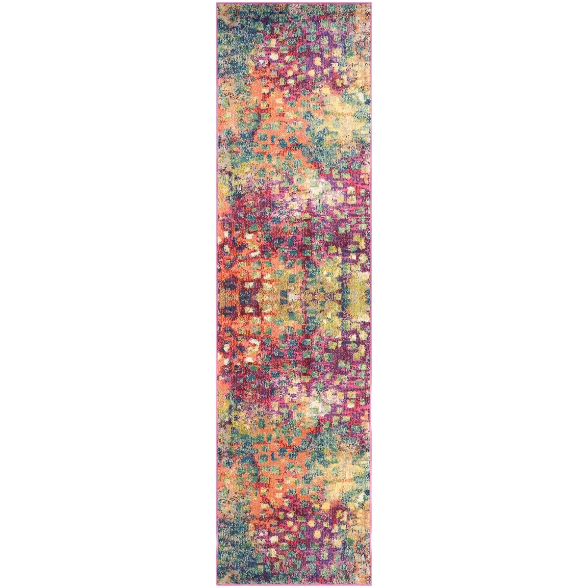 Tapis SAFAVIEH Monaco Panna Boho Abstrait Moderne Aquarelle