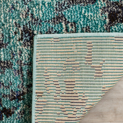 Tapis SAFAVIEH Monaco Panna Boho Abstrait Moderne Aquarelle