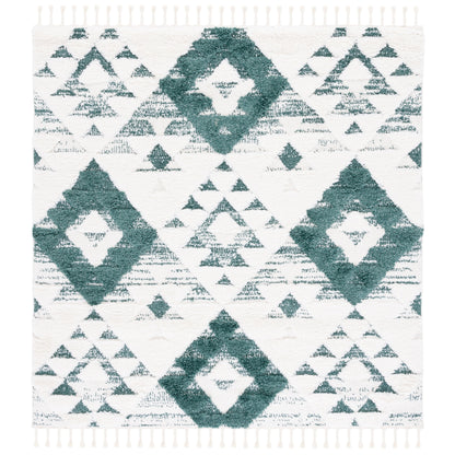 Tapis SAFAVIEH marocain à franges et poils longs Delores, épaisseur 5 cm