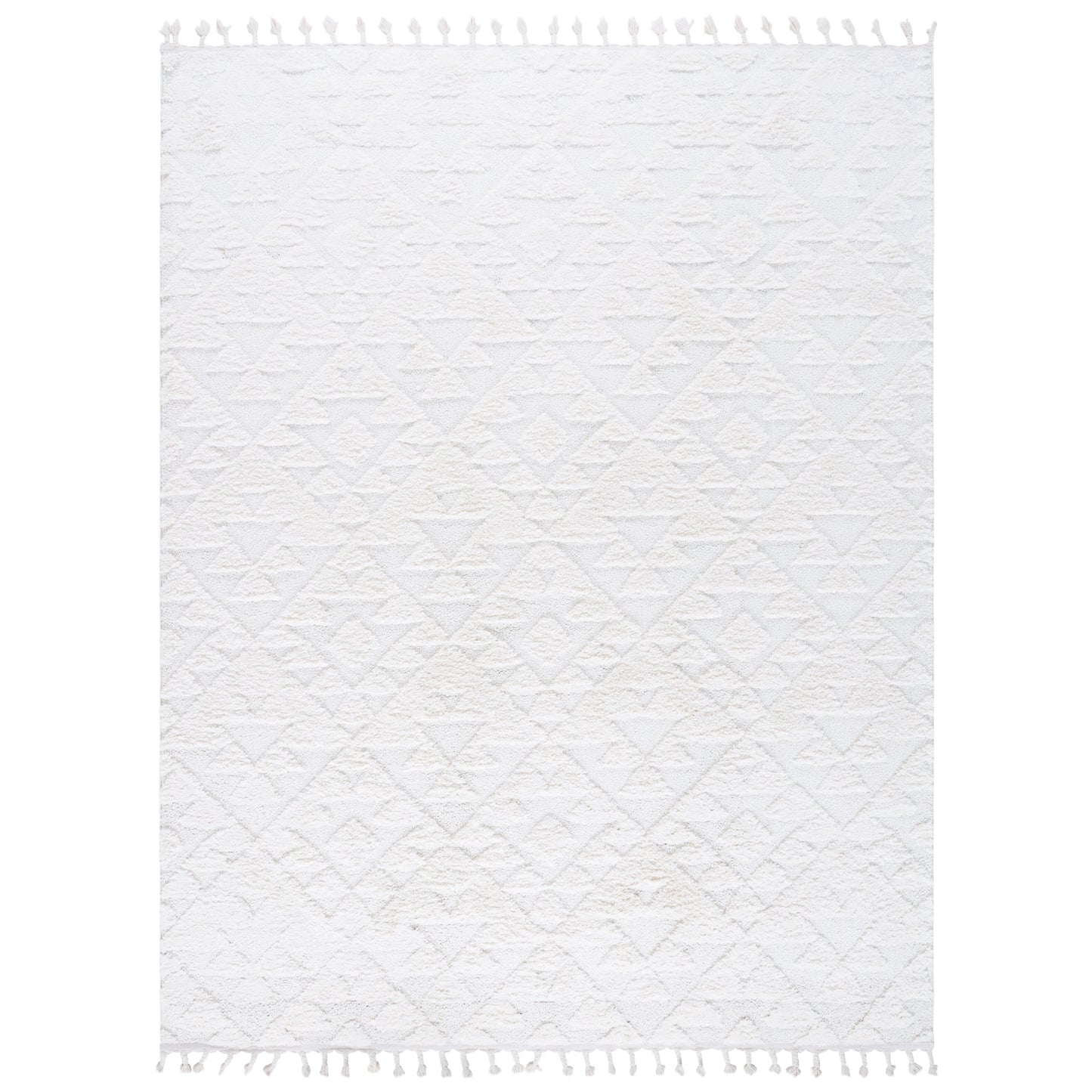 Tapis SAFAVIEH marocain à franges et poils longs Delores, épaisseur 5 cm