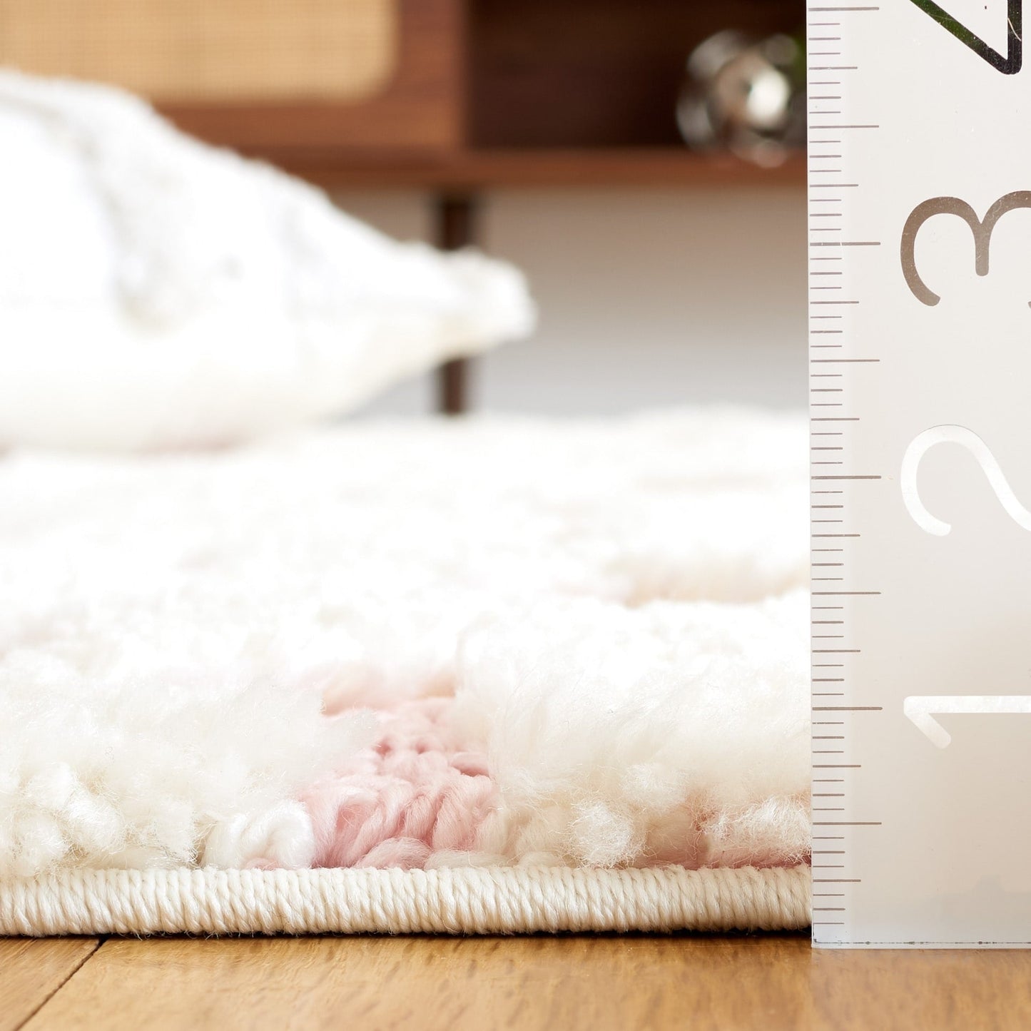 Tapis SAFAVIEH marocain à franges et poils longs Delores, épaisseur 5 cm