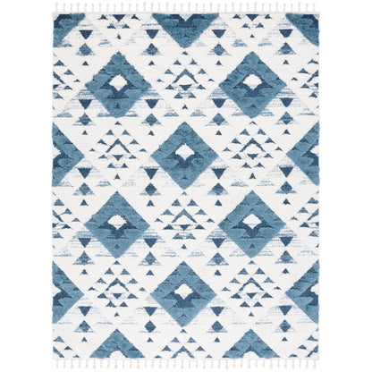 Tapis SAFAVIEH marocain à franges et poils longs Delores, épaisseur 5 cm