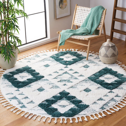 Tapis SAFAVIEH marocain à franges et poils longs Delores, épaisseur 5 cm