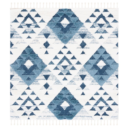 Tapis SAFAVIEH marocain à franges et poils longs Delores, épaisseur 5 cm