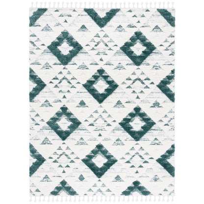 Tapis SAFAVIEH marocain à franges et poils longs Delores, épaisseur 5 cm