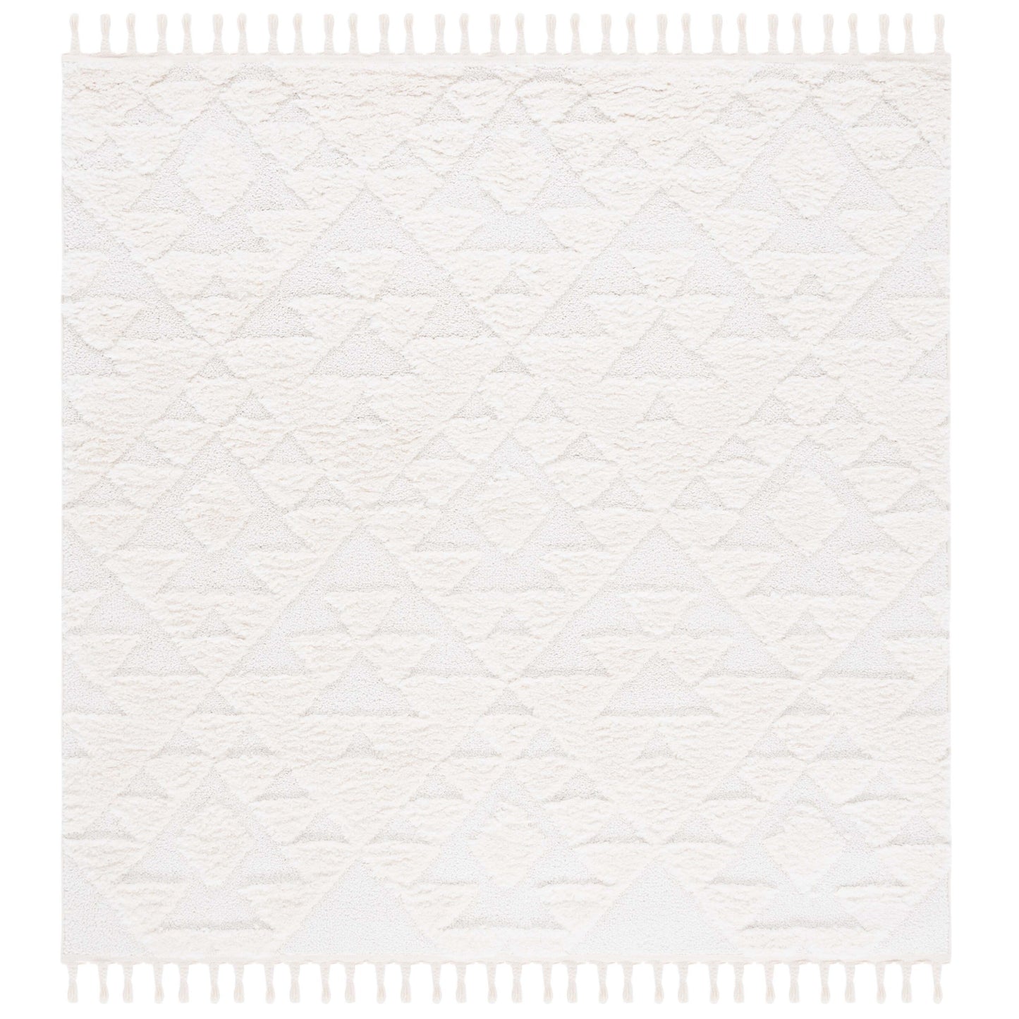 Tapis SAFAVIEH marocain à franges et poils longs Delores, épaisseur 5 cm