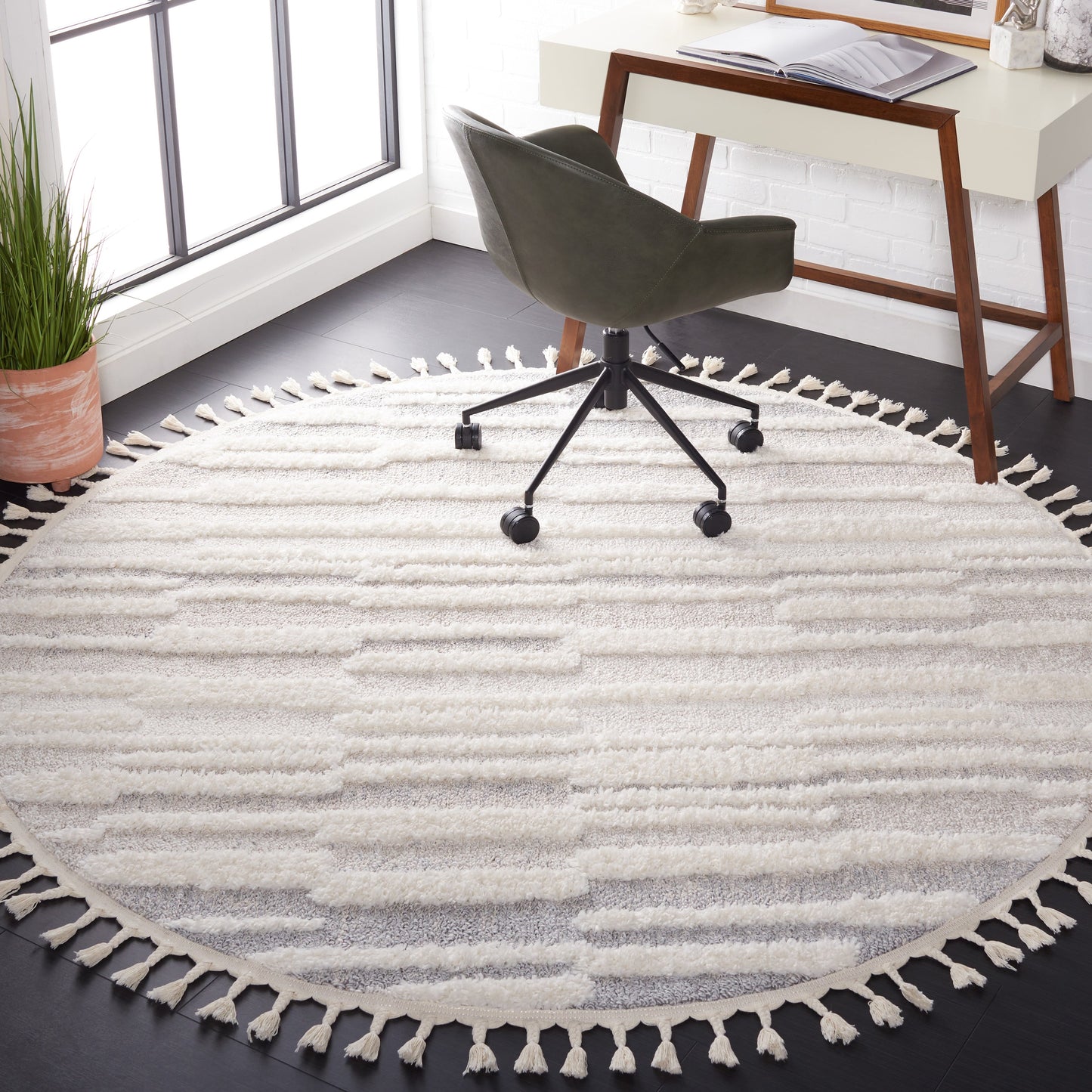 Tapis marocain à franges SAFAVIEH Eftimia de 5 cm d'épaisseur