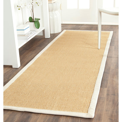 Tapis en sisal à bordure Madelyn en fibres naturelles SAFAVIEH