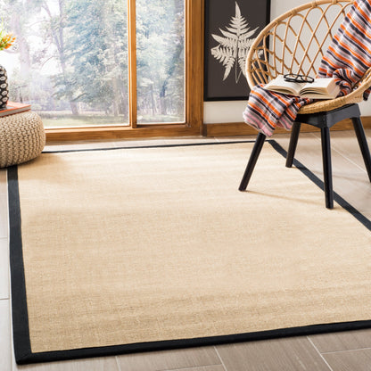 Tapis en sisal à bordure Madelyn en fibres naturelles SAFAVIEH