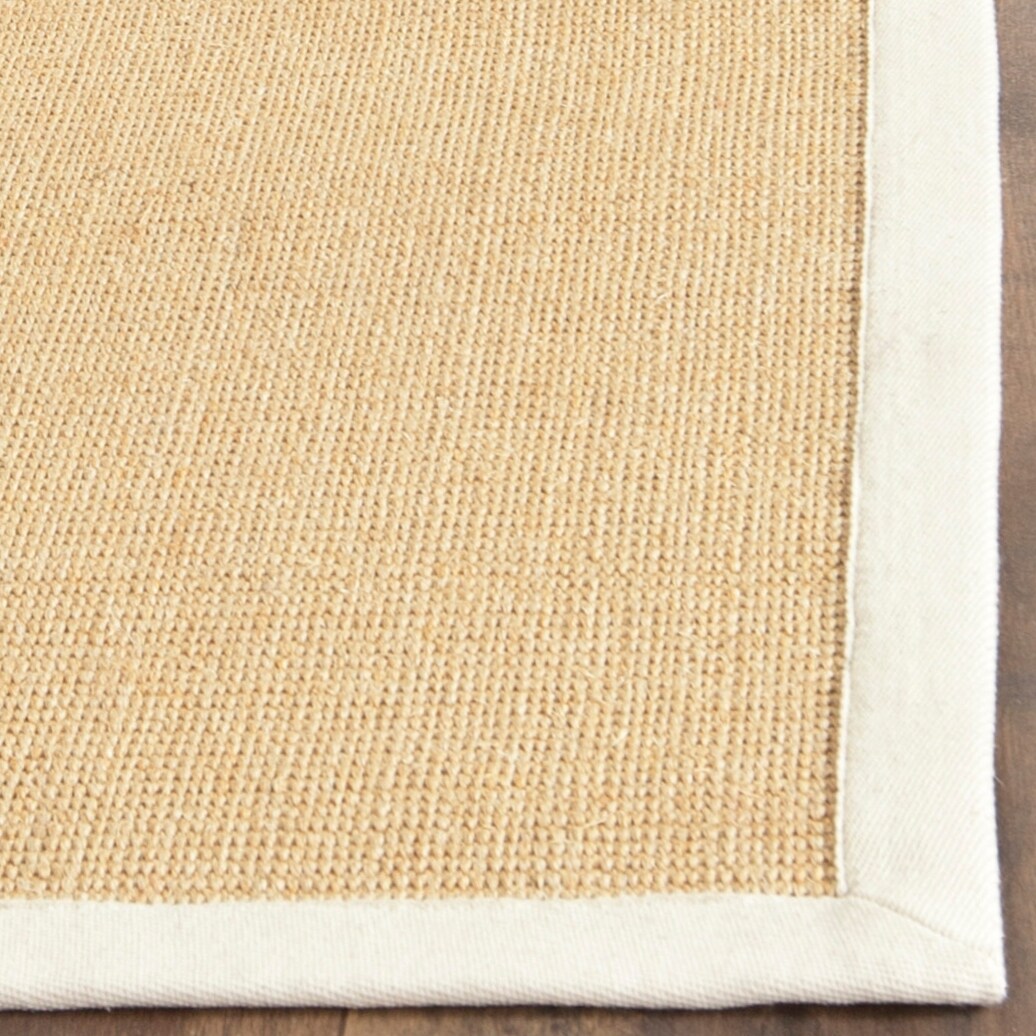 Tapis en sisal à bordure Madelyn en fibres naturelles SAFAVIEH