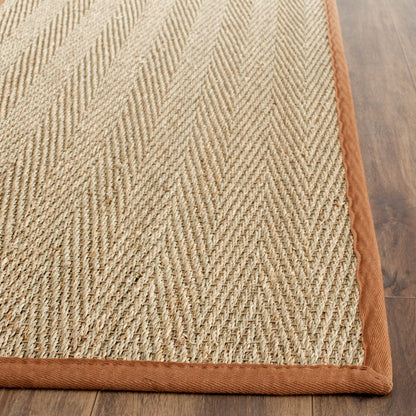 Tapis Trilby en fibres naturelles SAFAVIEH à chevrons en jonc de mer