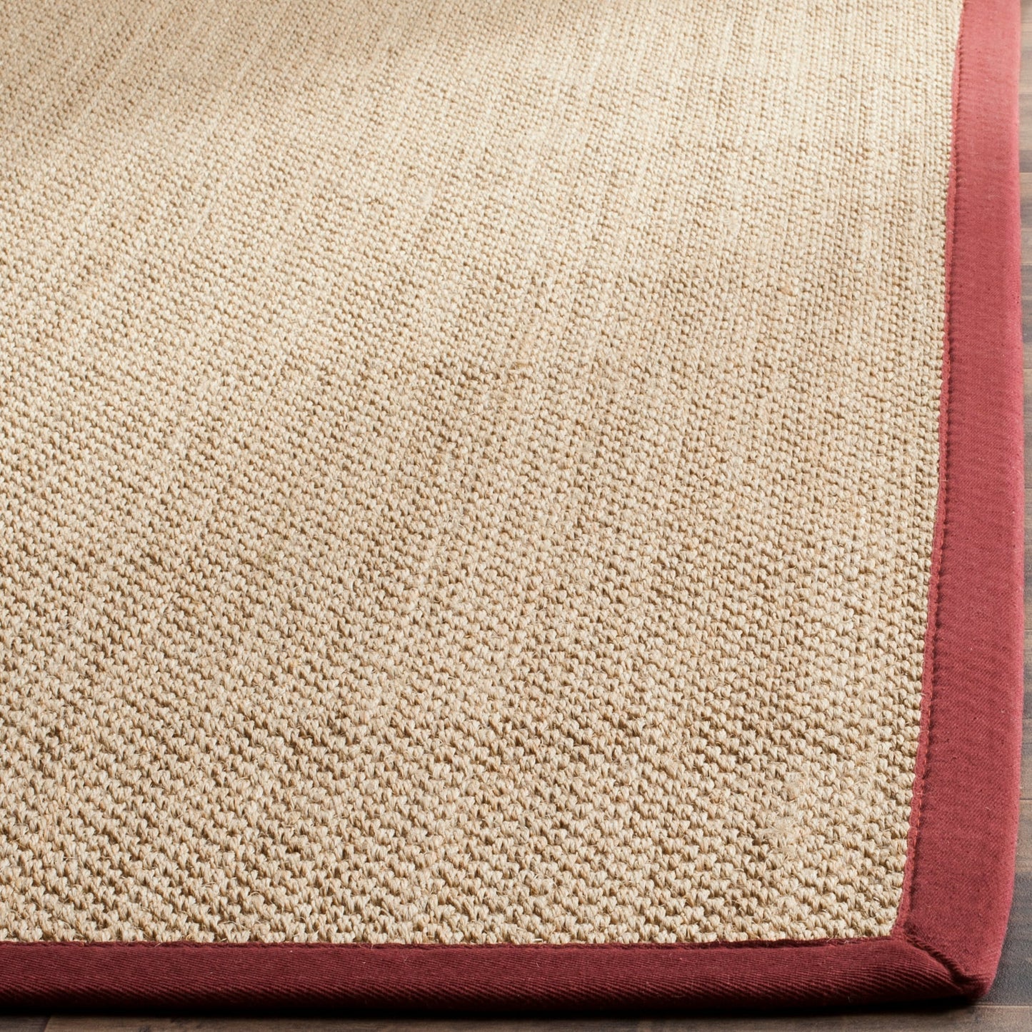 Tapis en sisal SAFAVIEH Venus en fibre naturelle, bordure décontractée