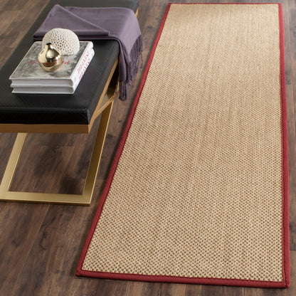 Tapis en sisal SAFAVIEH Venus en fibre naturelle, bordure décontractée