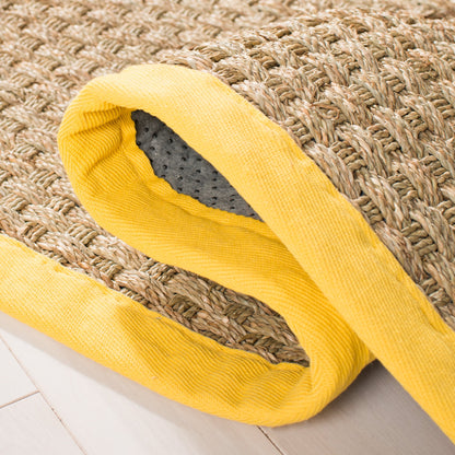 Tapis SAFAVIEH en fibres naturelles Zymryd tissées en jonc de mer