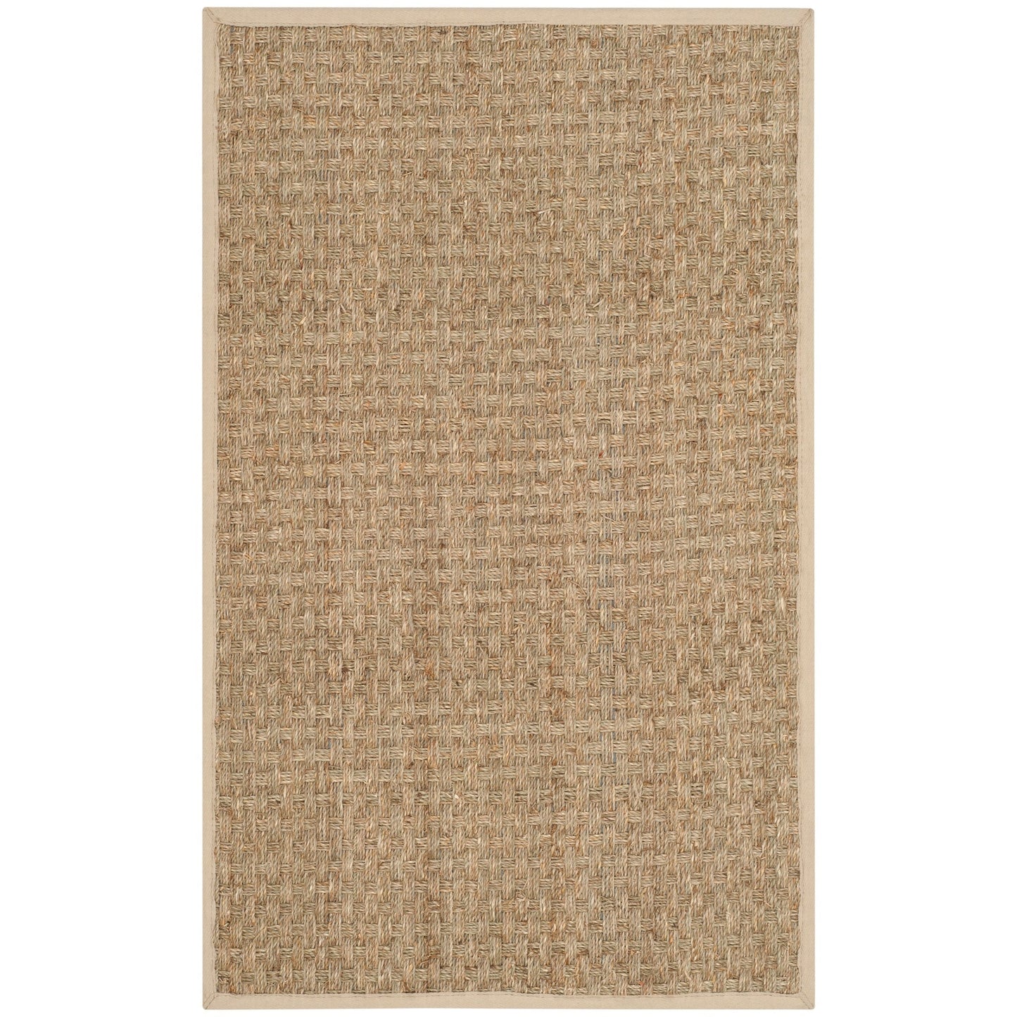 Tapis SAFAVIEH en fibres naturelles Zymryd à motif vannerie en jonc de mer