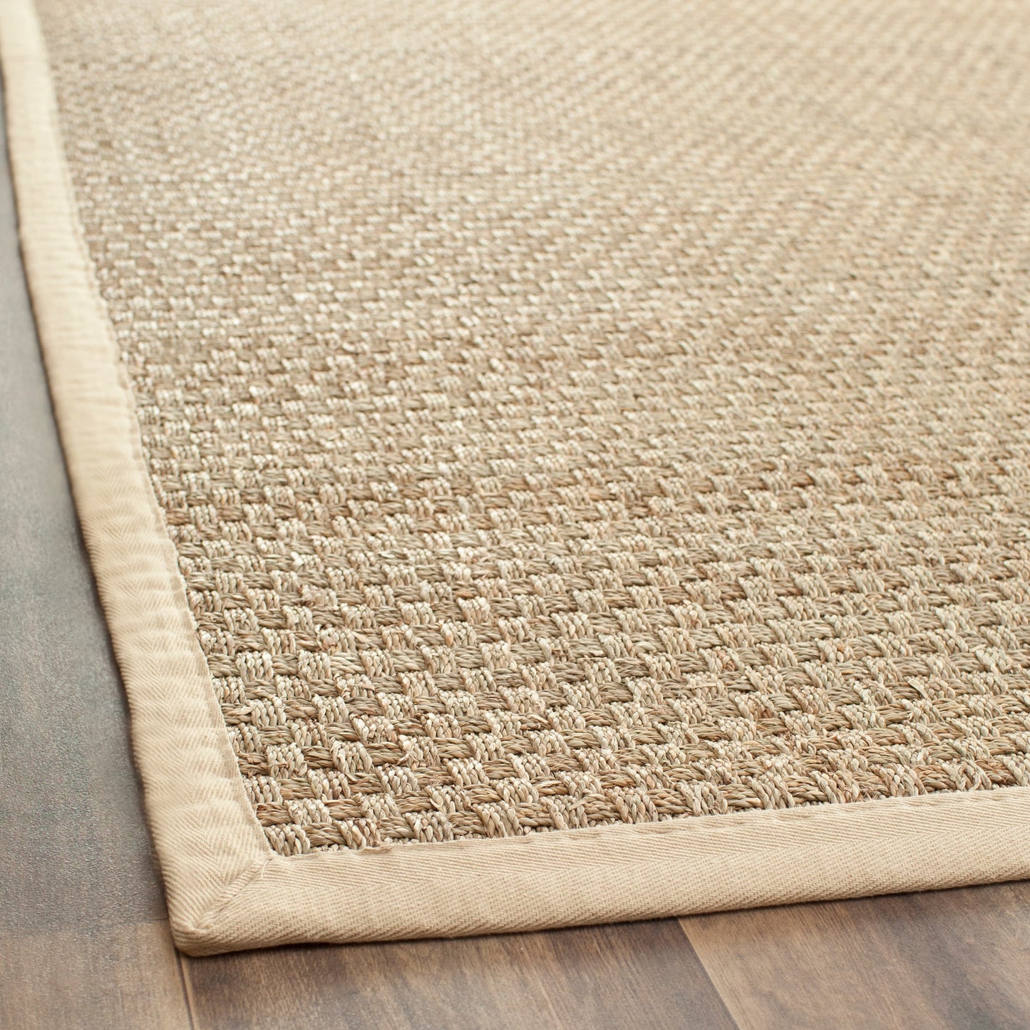 Tapis SAFAVIEH en fibres naturelles Zymryd à motif vannerie en jonc de mer