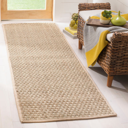 Tapis SAFAVIEH en fibres naturelles Zymryd à motif vannerie en jonc de mer