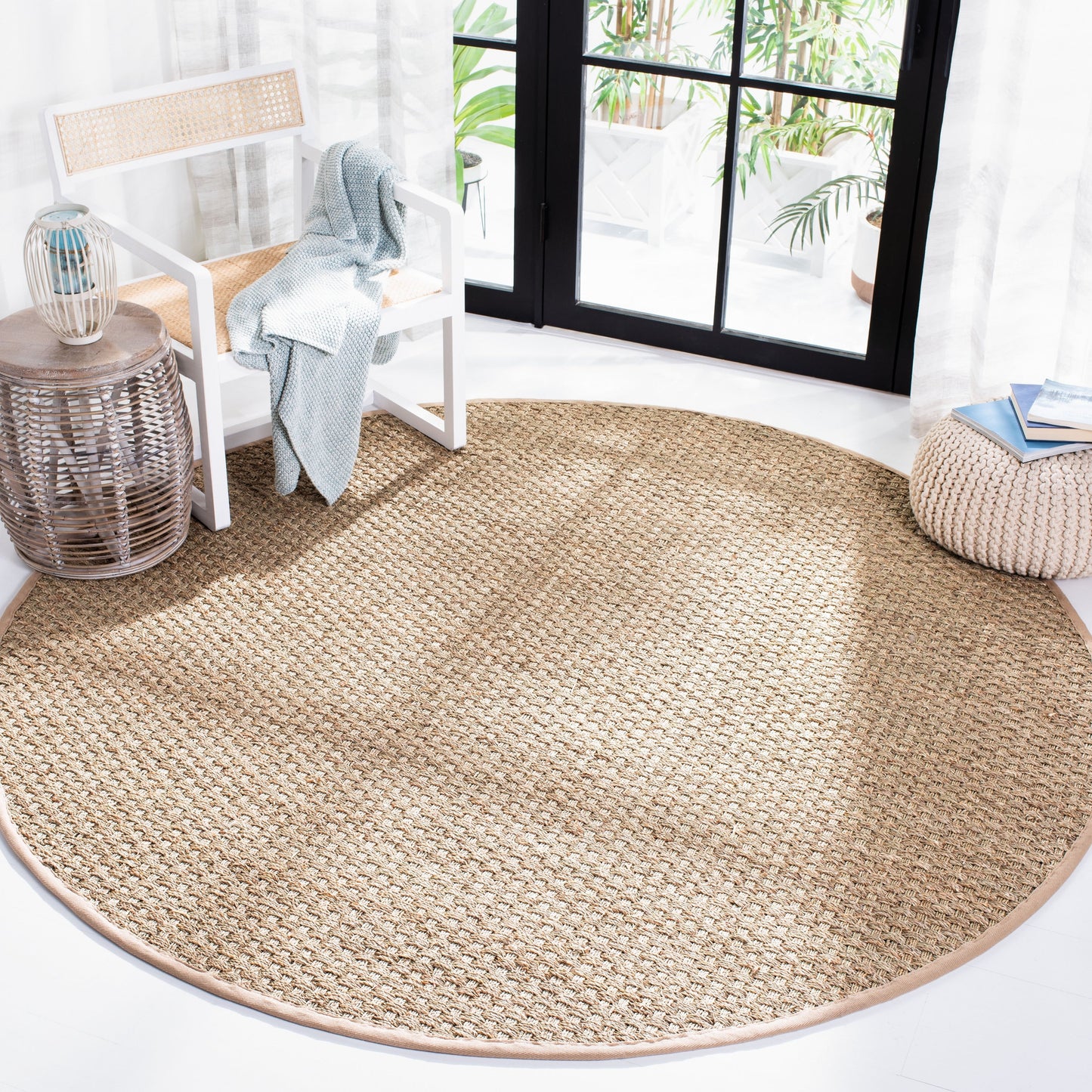 Tapis SAFAVIEH en fibres naturelles Zymryd tissées en jonc de mer