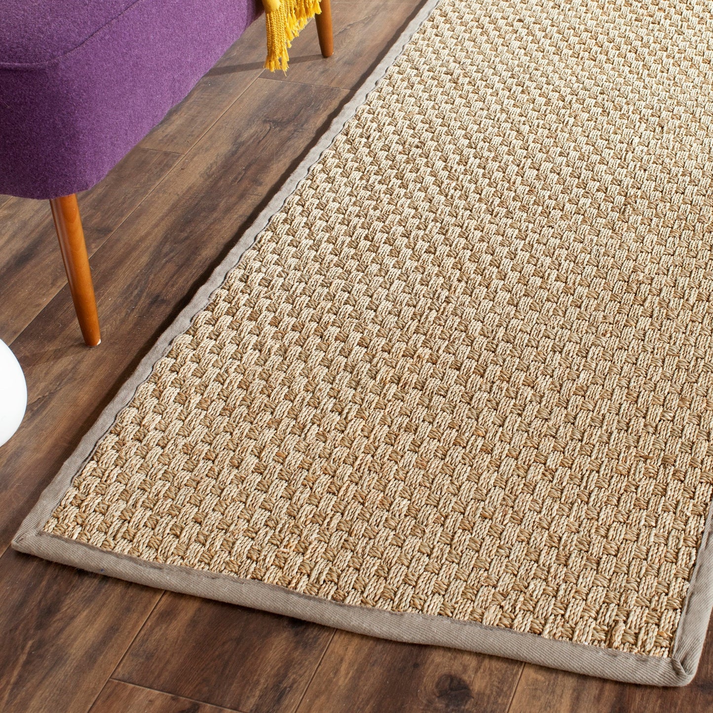 Tapis SAFAVIEH en fibres naturelles Zymryd tissées en jonc de mer