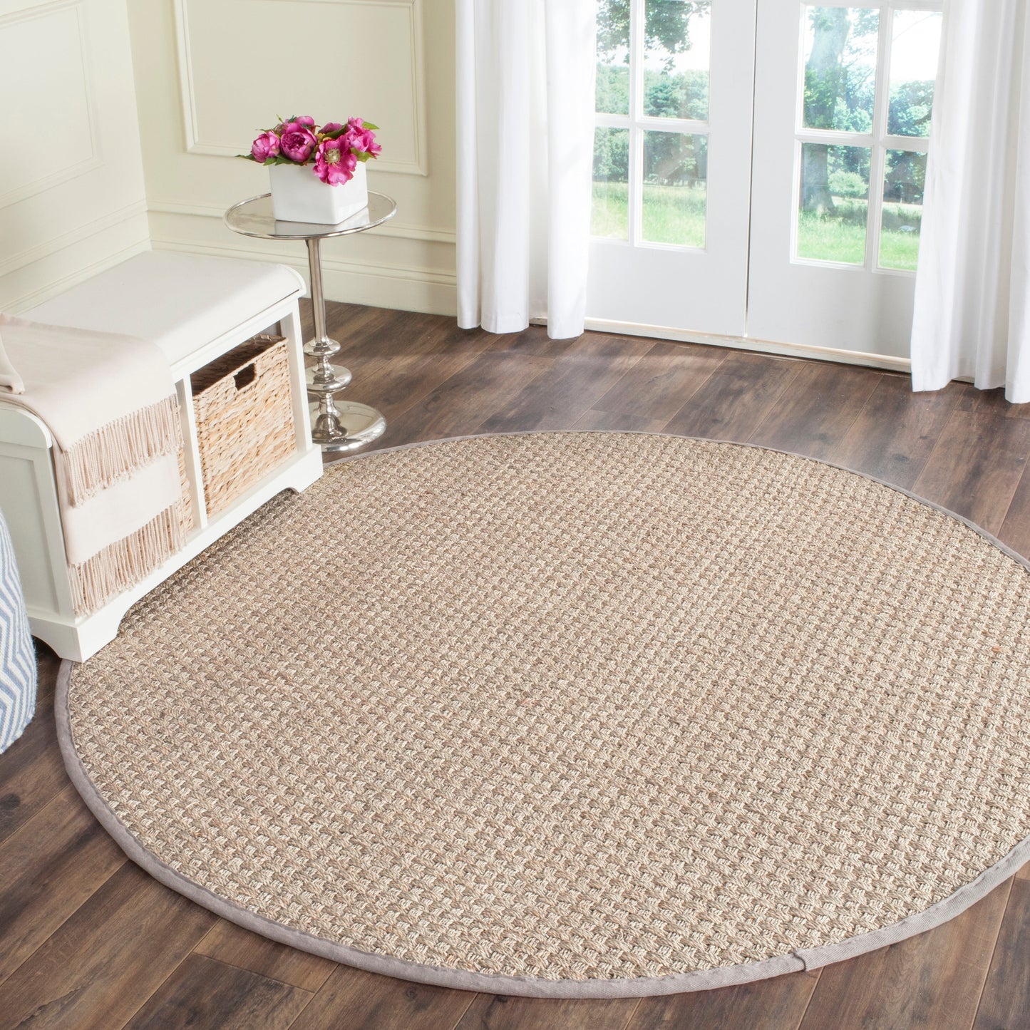 Tapis SAFAVIEH en fibres naturelles Zymryd tissées en jonc de mer