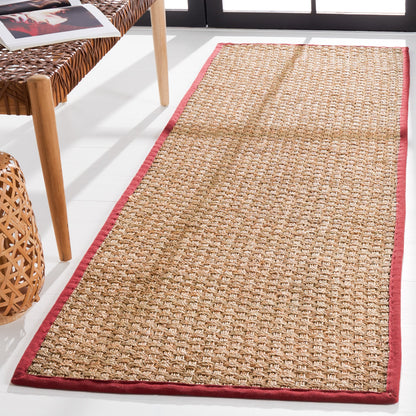 Tapis SAFAVIEH en fibres naturelles Zymryd à motif vannerie en jonc de mer