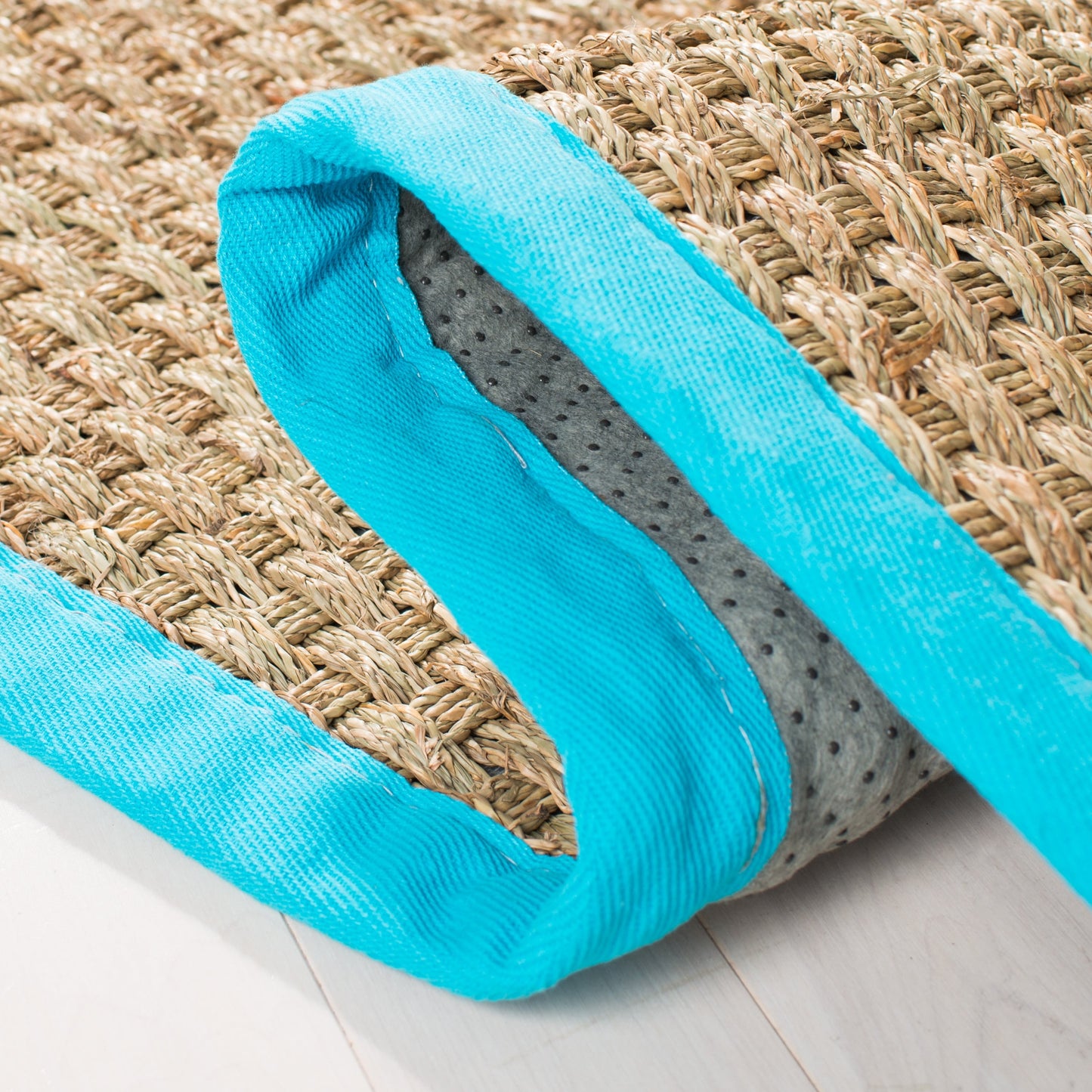 Tapis SAFAVIEH en fibres naturelles Zymryd tissées en jonc de mer