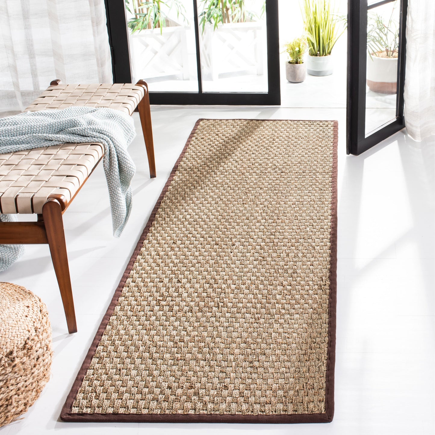 Tapis SAFAVIEH en fibres naturelles Zymryd tissées en jonc de mer