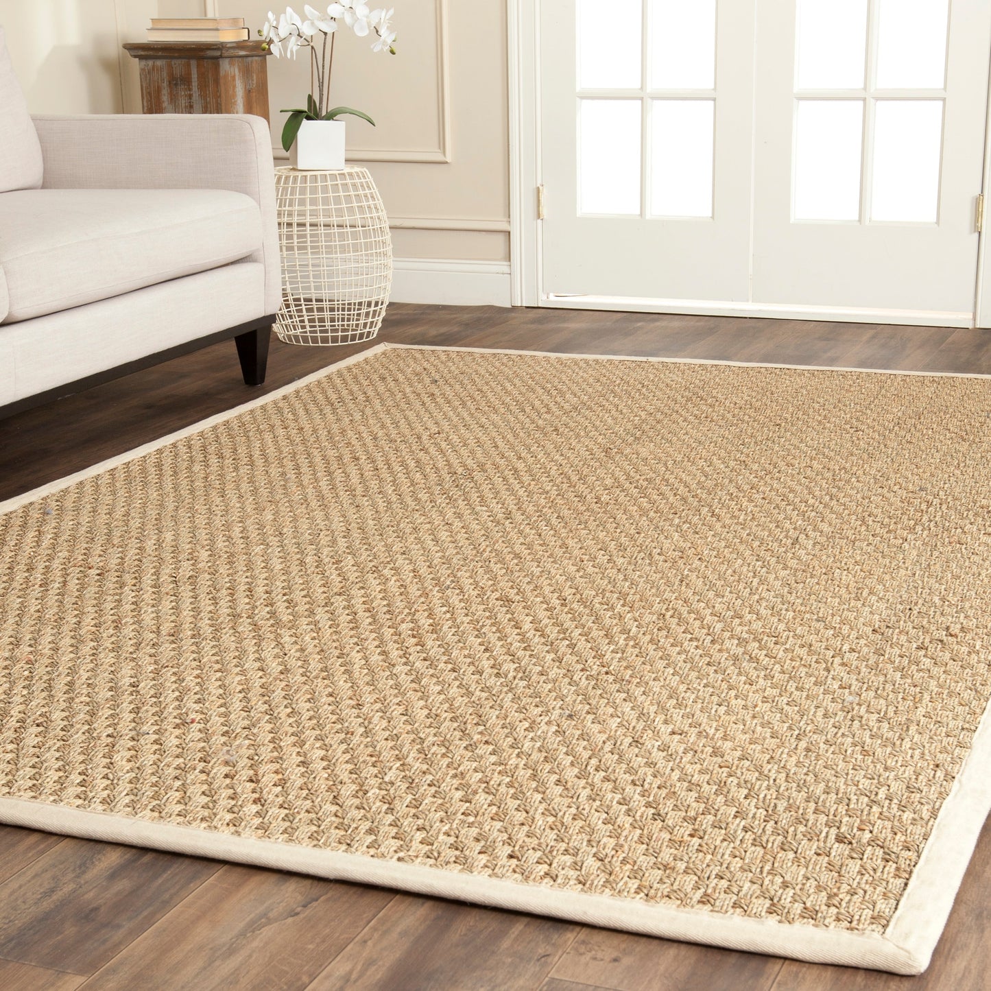 Tapis SAFAVIEH en fibres naturelles Zymryd tissées en jonc de mer