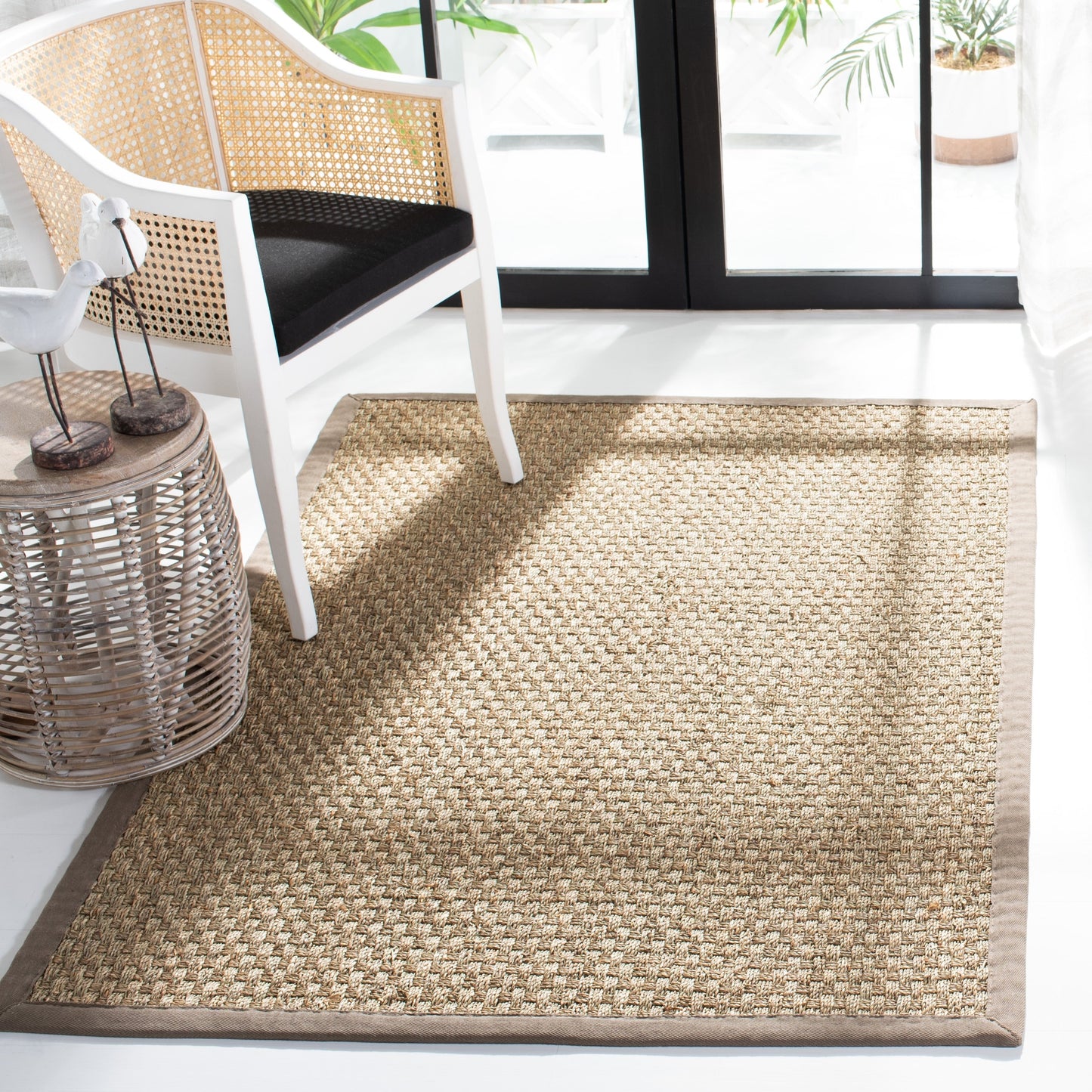 Tapis SAFAVIEH en fibres naturelles Zymryd tissées en jonc de mer