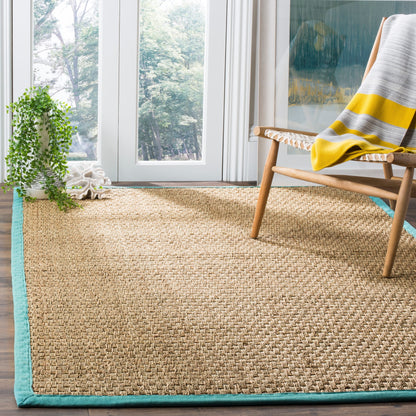 Tapis SAFAVIEH en fibres naturelles Zymryd tissées en jonc de mer