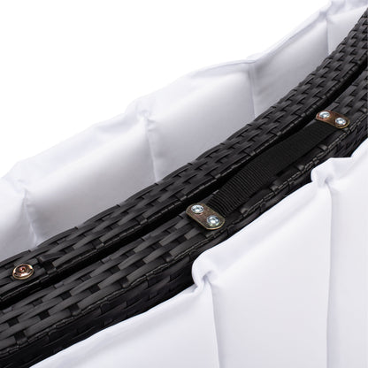 Ensemble de chaises longues d'extérieur Blaguna 3 pièces SAFAVIEH - 83 L x 20 P x 24 H