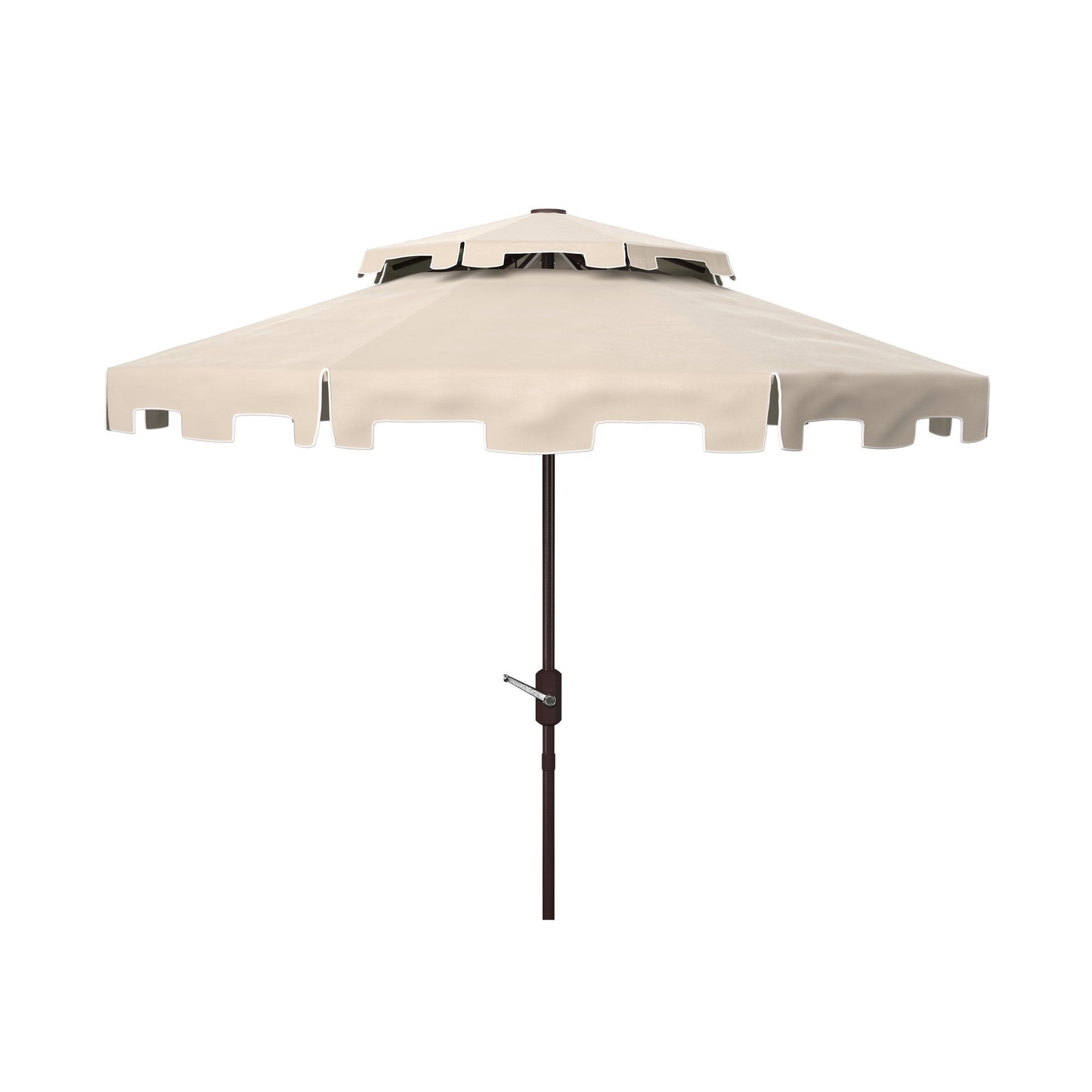 Parasol de marché double SAFAVIEH Outdoor Livia 9 pieds, base non incluse