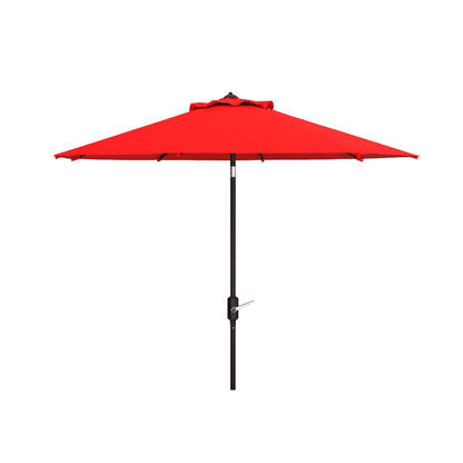 Parasol de terrasse SAFAVIEH Rieta en aluminium, inclinable et à manivelle, 2,74 m (9 pi), base non incluse