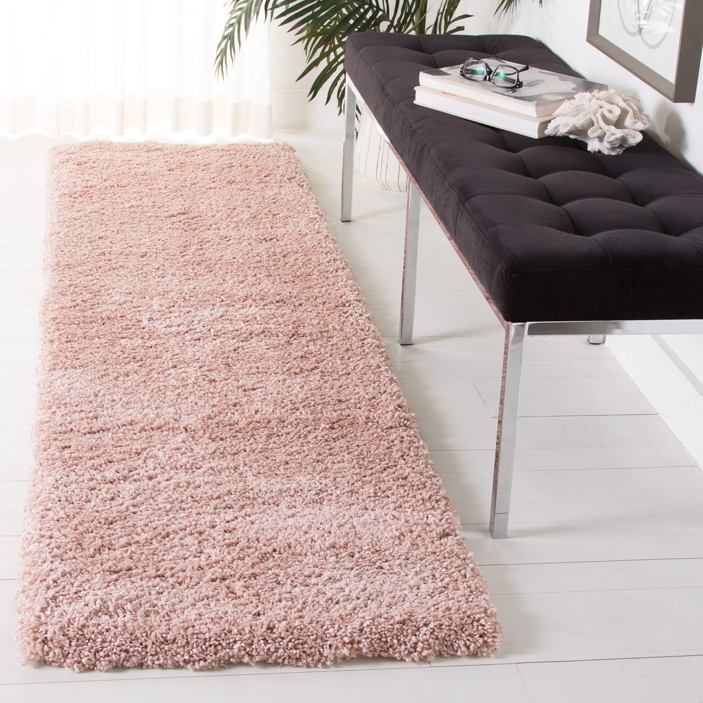 SAFAVIEH Tapis Royal Shag Sannie de 2 pouces d'épaisseur