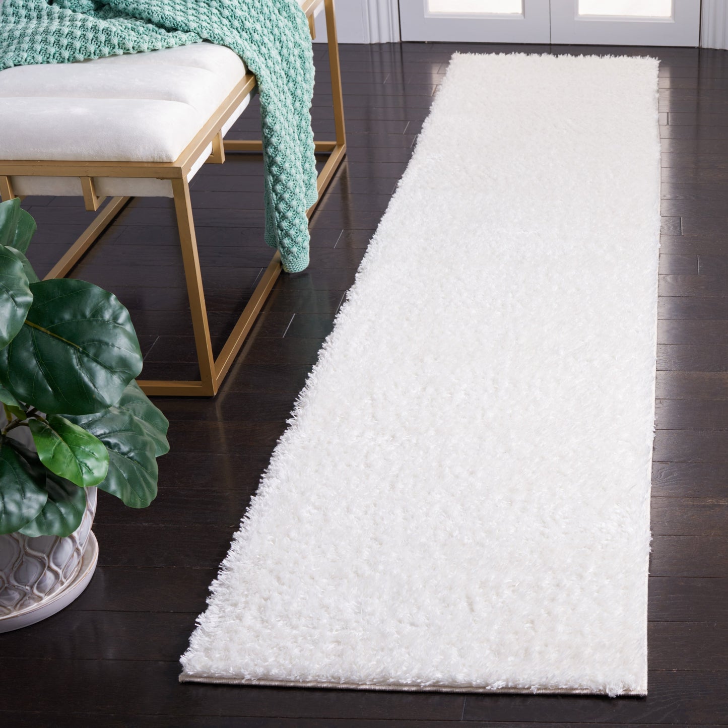 Tapis SAFAVIEH Tahoe Shag Indiana uni de 3 cm d'épaisseur