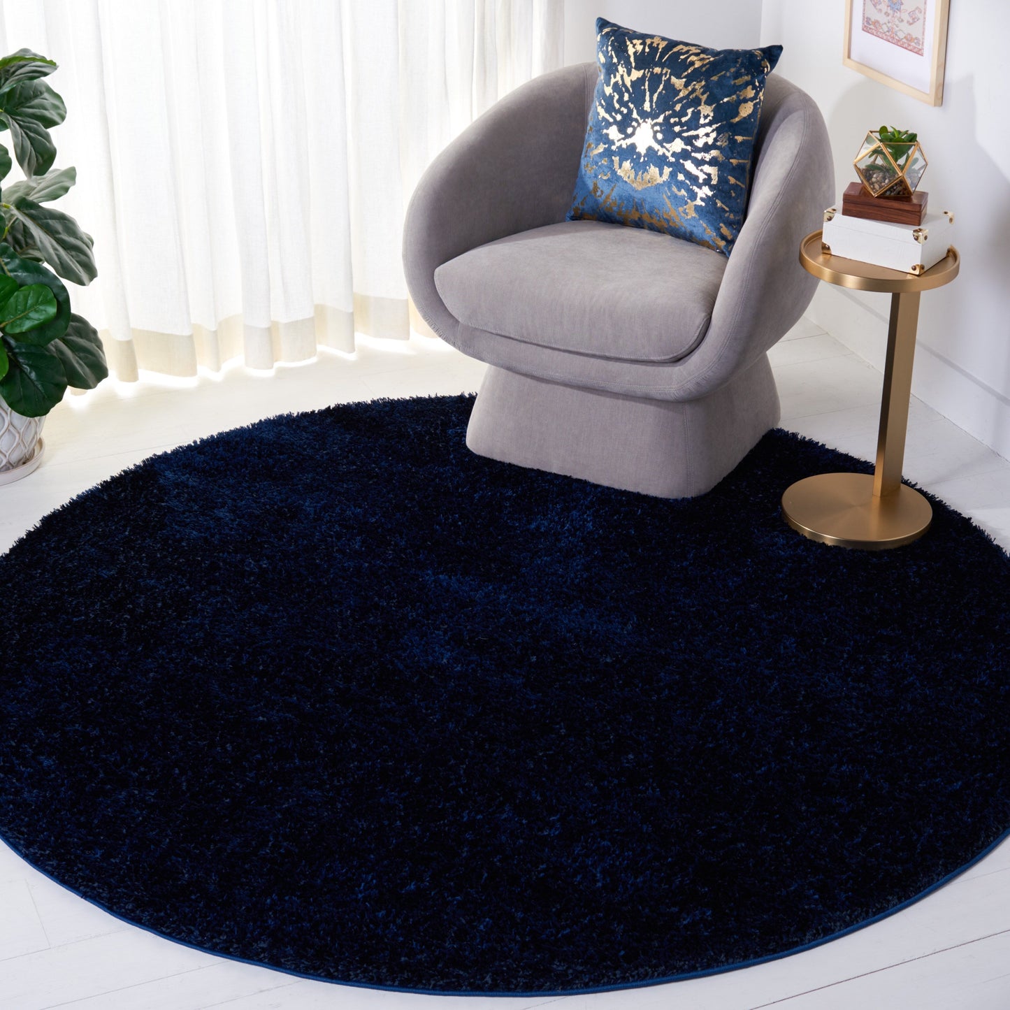 Tapis SAFAVIEH Tahoe Shag Indiana uni de 3 cm d'épaisseur