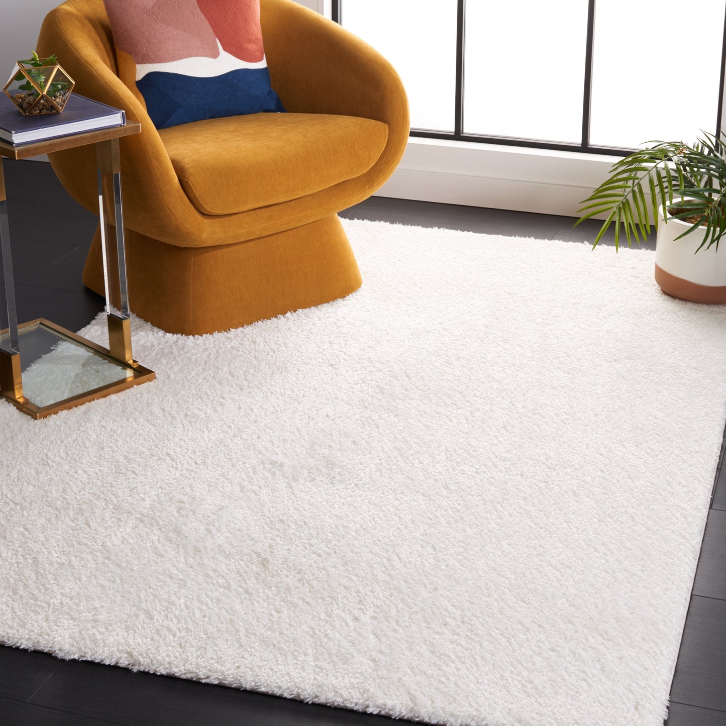 Tapis SAFAVIEH Tahoe Shag Indiana uni de 3 cm d'épaisseur