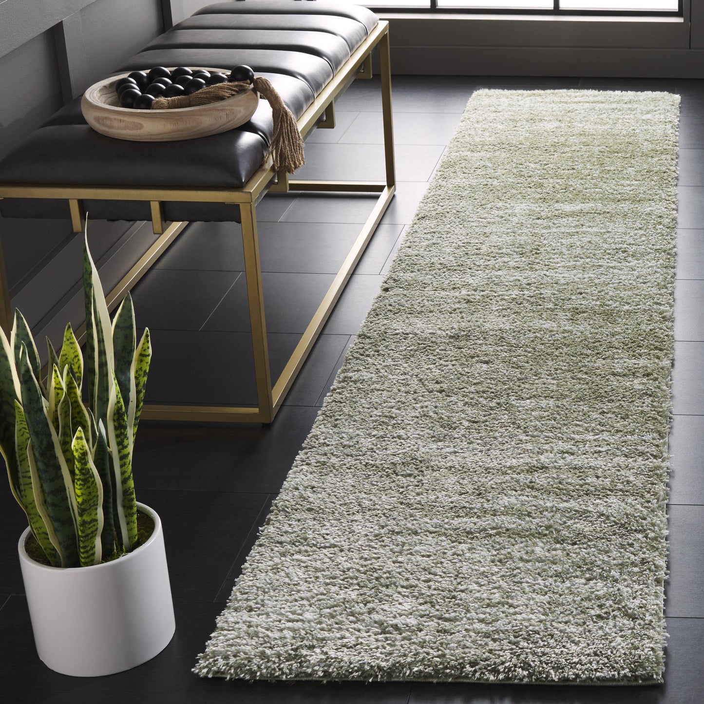 Tapis SAFAVIEH Tahoe Shag Mahala Abstract de 3 cm d'épaisseur