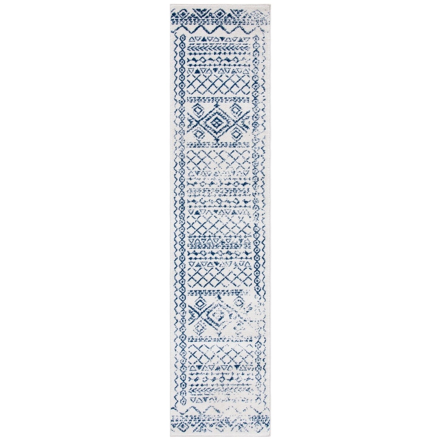 Tapis rustique marocain bohème tribal vieilli SAFAVIEH Tulum Hinnertje