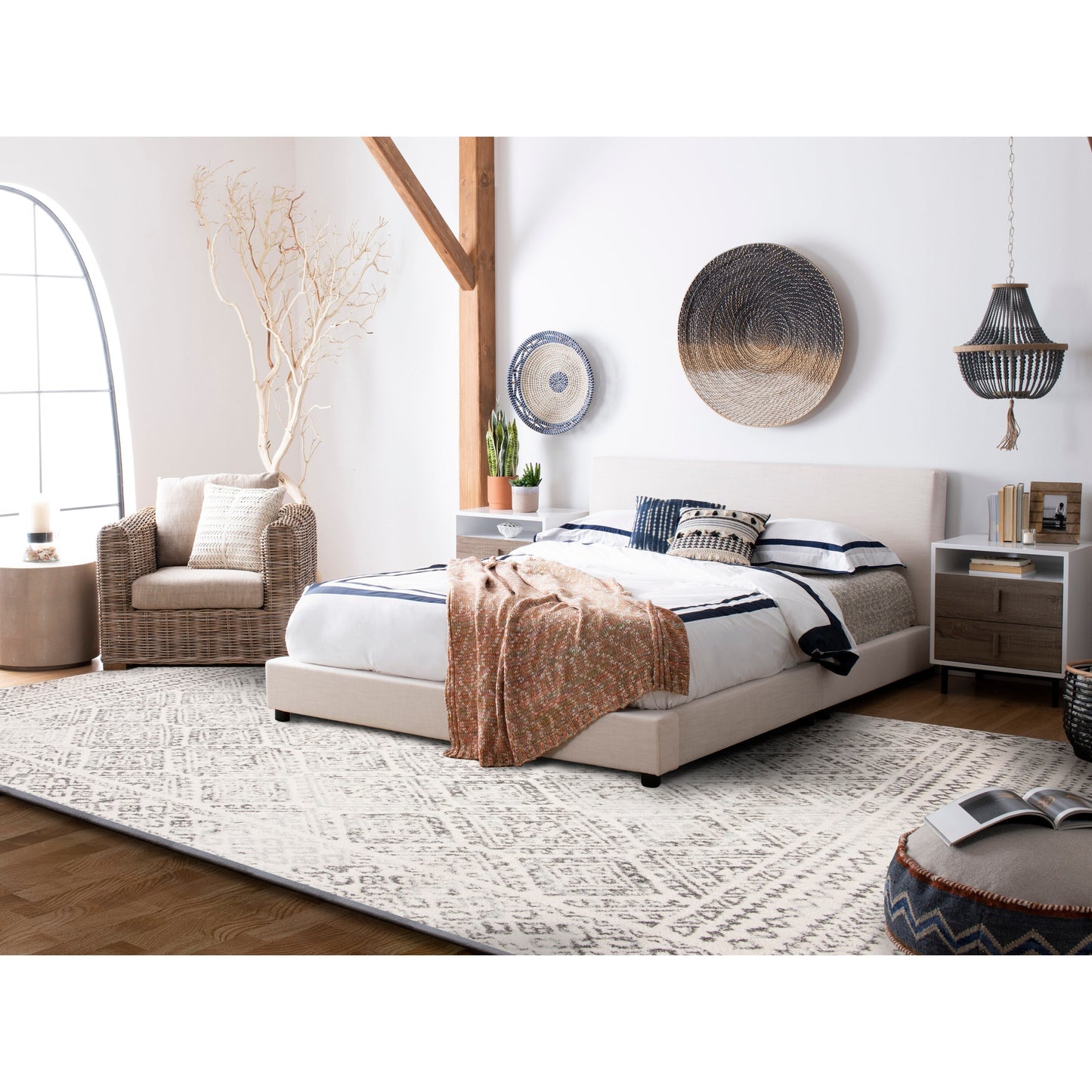 Tapis rustique marocain bohème SAFAVIEH Tulum Phebe