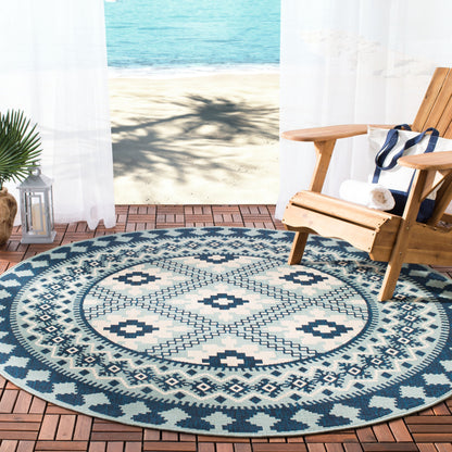Tapis d'intérieur/extérieur imperméable SAFAVIEH Veranda Rita pour terrasse ou jardin